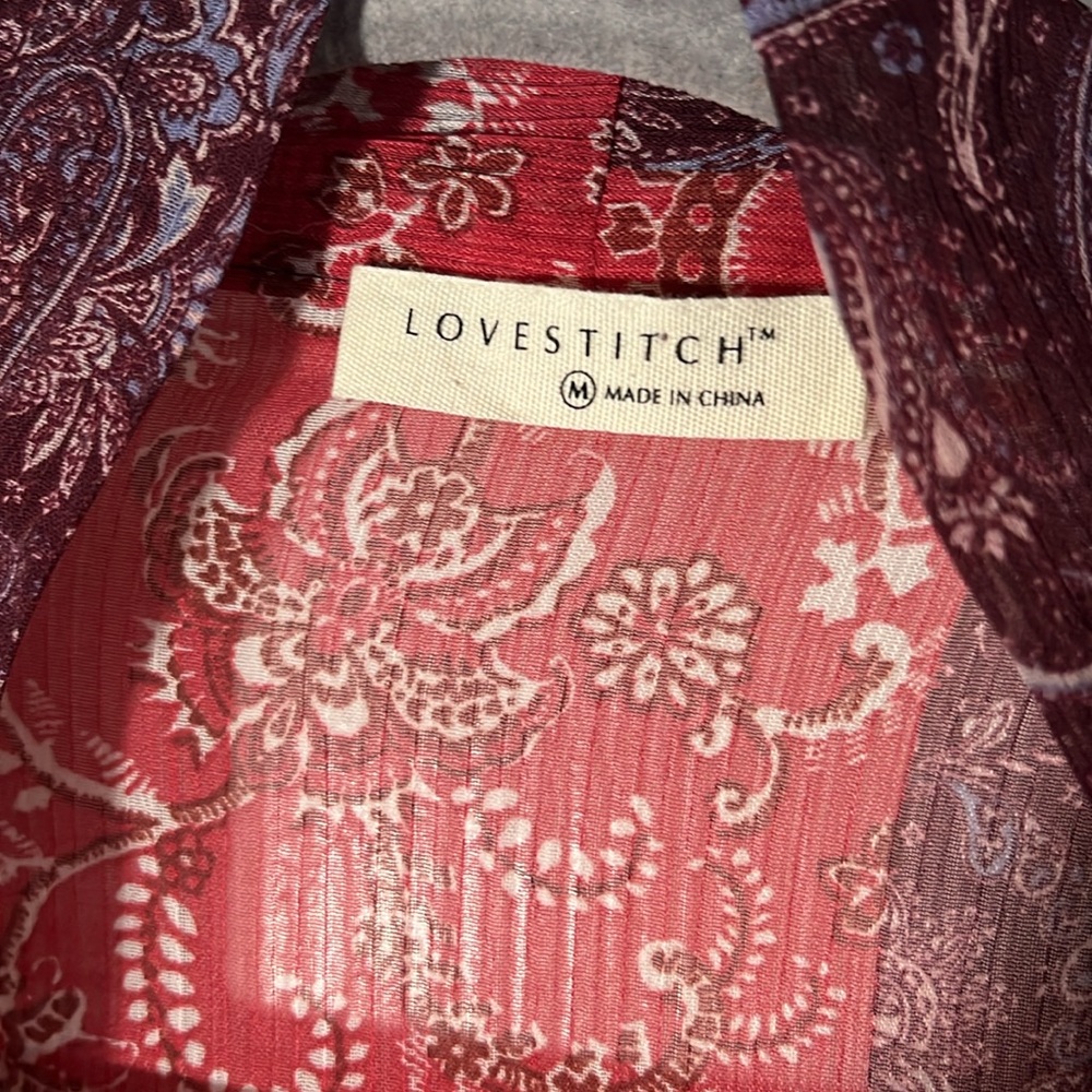 Love Stich Sparrow Patchwork Kimono Bohemian Pais… - image 4